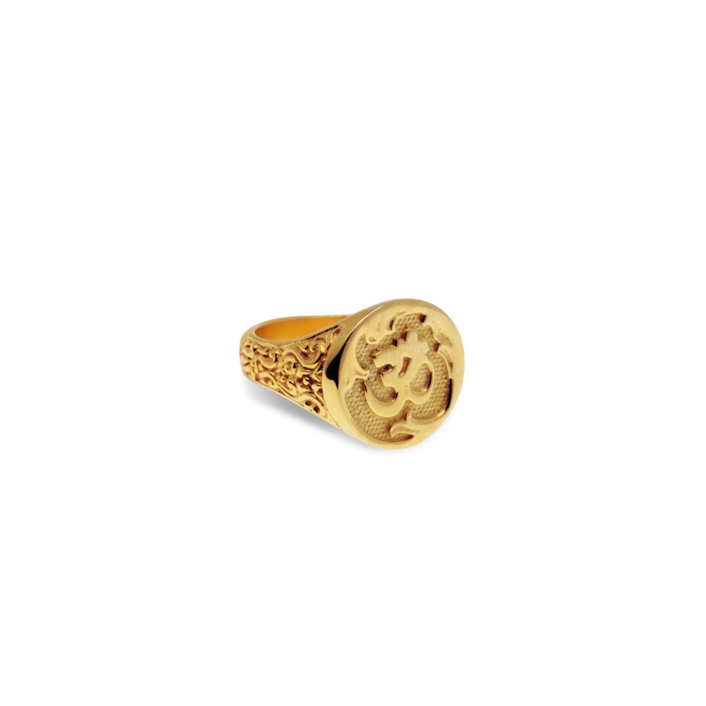 Omkara Cocktail Gold Ring 22K